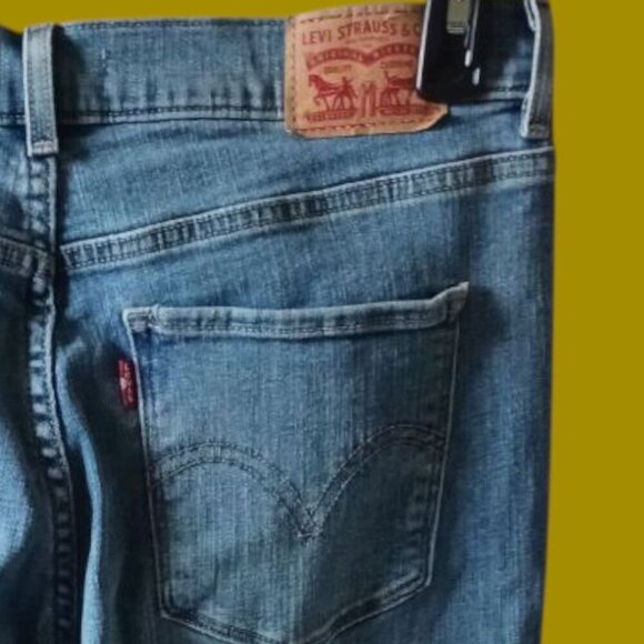 Levis Classic Straight Mid-Rise Blue Denim Jeans Womens Size 8 - Picture 11 of 11